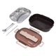 thumbnail image 1 of Caja Bento compartimentada, Fiambrera de acero inoxidable Fiambrera japonesa Fiambrera multifuncional Rendimiento inigualable, 1 of 8