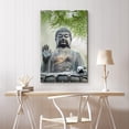 thumbnail image 4 of HFDF Canvas Prt Wall Art Tropical Jungle Leaf Historic Buddha Statue Spiritual & Religious Zen/Meditation Modern Art Decorative Bohemian Relax/Calm for Livg Room, Bedroom, Office - 11x14inch Framed, 4 of 6