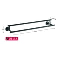 thumbnail image 5 of Delta Faucet 75925-BL Trinsic Double Towel Bar, Matte Black, 5 of 5