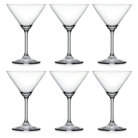 

Majestic Gifts Inc. Set of 6 Classic Clear Martini Glass-7.5 oz.