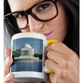 thumbnail image 2 of 3drose, Washington, D.c., Jefferson Memorial, Tidal Basin - Us09 Bbr0019 - Brent Bergherm, 11oz Two-tone Yellow Mug, 2 of 6