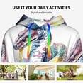 thumbnail image 4 of Salouo Watercolor Snake Pattern Hoodie Sweatshirts for Women, Autumn Pullover Hoodie Workout Sweat Women's Long Sleeve Preppy Sweatshirts-Medium, 4 of 7