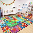 thumbnail image 5 of Lochas Kids Rug Play Mat Educational Learning Carpet for Playing Children Area Rugs for Bedroom Playroom Nursery,Colorful,6x9 Feet, 5 of 7