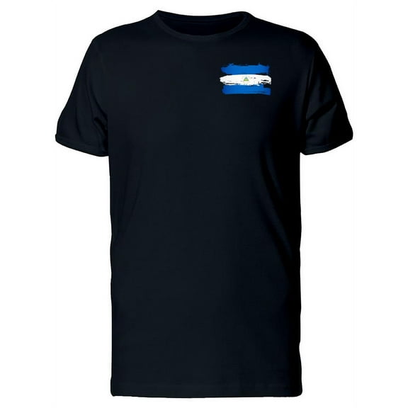 Paint Of The Flag Of Nicaragua T-Shirt Men -Image by Shutterstock, Male x-Large
