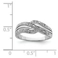 thumbnail image 3 of Sterling Silver Rhodium Plated Diamond Ring QR4846, 3 of 4