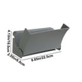 thumbnail image 3 of Porta Zapatillas de Baño de Pared, Organizador de Zapatos Sin Taladro para Baño o Ducha, Soporte de Almacenamiento de Plástico que Ahorra Espacio, Gris, 22.5x13.5x10.5cm, 3 of 6