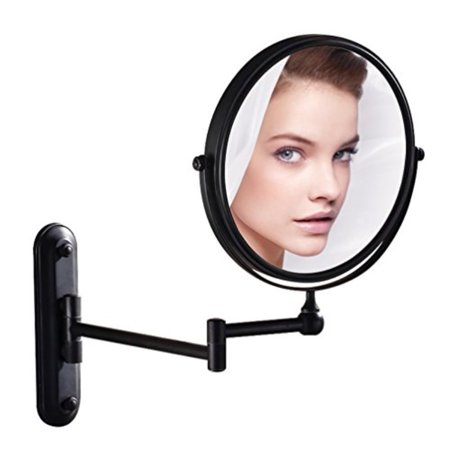- GURUN Wall Mounted Mirror Double Sided With 10X Magnification,Oil-Rubbed Bronze,No light,M1207O(8in,10x Magnification)