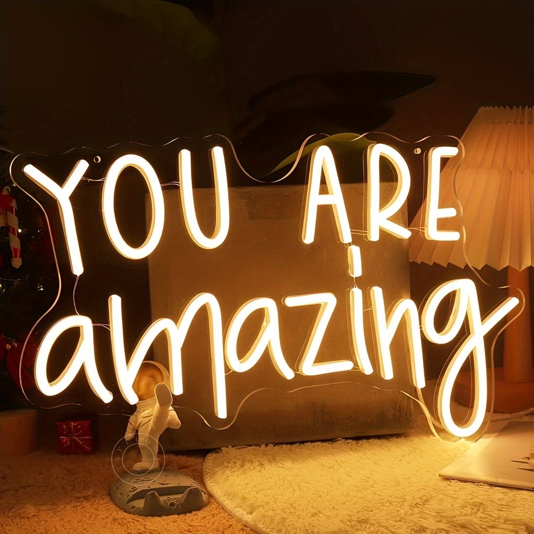 You Are Amazing Neon Signs, 15.7"x 9.8" Dimmable LED Signs for Wall, Neon Light Kids Wall Art Positive Classroom Decor, USB Neon Light for Bedroom Birthday Party Classroom Backdrop Decor