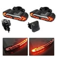 HONGDI Bicycle Tail Lights Brake Lights Alarms Turn Signals Horns Usb