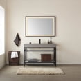 thumbnail image 3 of Vinnova Design 36" Rectangular Aluminum Framed LED Wall Mount Bathroom Vanity Mirror in Black, 3 of 8