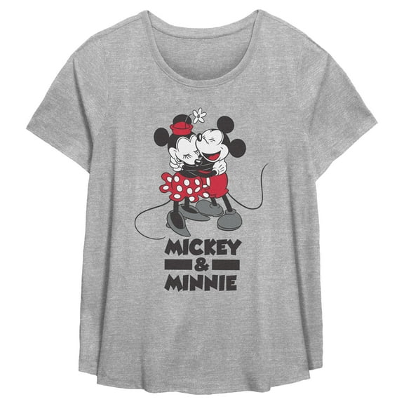 Women's Mickey & Friends Couple Hug Graphic T-Shirt