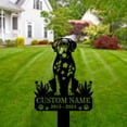 thumbnail image 3 of Handmadetneonsign Dogue De Bordeaux Dog Memorial Metal With Stake, Bordeaux Metal Name Sign Stake, Dog Metal Stake Decor 45289, 3 of 5