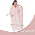 thumbnail image 5 of Catalonia Oversized Hoodie for Women Men, Big Hoodie Blanket, Ultra Long Wearable Blanket, Full Body Giant Hooded Blanket, Gift for Women Girlfriend, 5 of 7