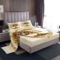 thumbnail image 1 of Erosebridal Gold Life Tree Sheet Set Twin, Retro Branches Bedding Sets Twin Size, Botanical Decor 3-Piece, 1 of 7