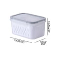 thumbnail image 3 of Fiudx Juego Fresh Keeper, Tapa a Prueba de Fugas, Colador Extraíble, Solución de Almacenamiento de Fácil Cuidado, Tamaños Versátiles, Práctico para Llevar Del Refrigerador a La Mesa, Esencial para La, 3 of 7