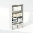thumbnail image 5 of Furinno Reed 4-Tier Multipurpose Open Shelf Clothing & Closet Storage Organization, White, 5 of 6
