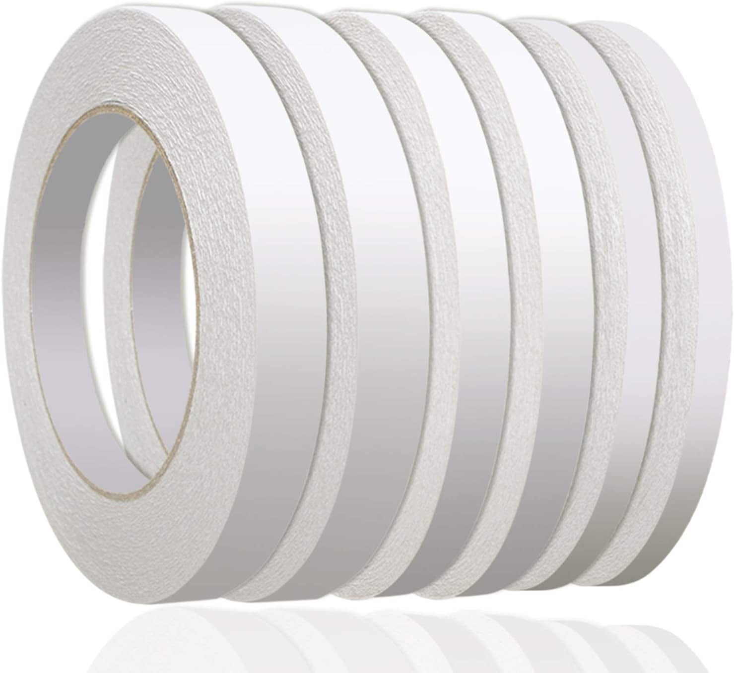 5 Rolls 1/8″ Double Sided Tape for Crafts, 82Ft per Roll