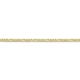 thumbnail image 6 of Diamond2Deal 10K Yellow Gold 2.2mm Flat Figaro Chain Bracelet for Women, 6 of 6