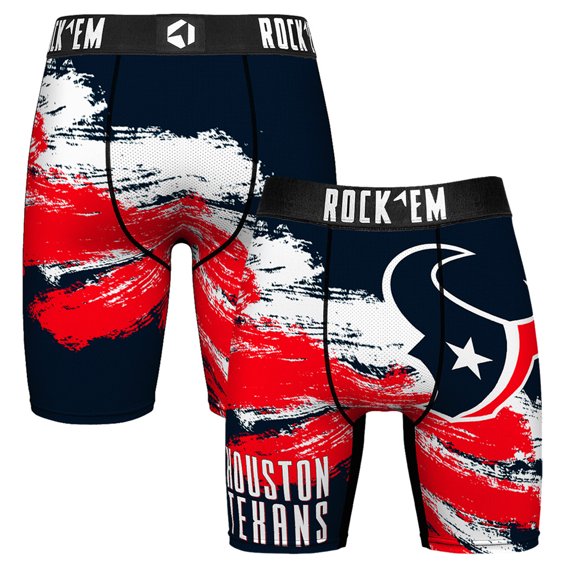 Men's Rock Em Socks  Houston Texans Gridiron Classic Paint Boxer Briefs