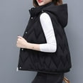 thumbnail image 6 of FNFYFH Puffer Vest Women Cropped Hooded Zip Up Quilted Sleeveless Jackets 2025 Lightweight Winter Gilet Waistcoat with Pockets, 6 of 9