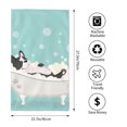 thumbnail image 4 of Disketp French Bulldog Taking A Bath Print Bathroom Towels,Cotton Towel,Soft Towels For Kitchen And Bath, 4 of 9