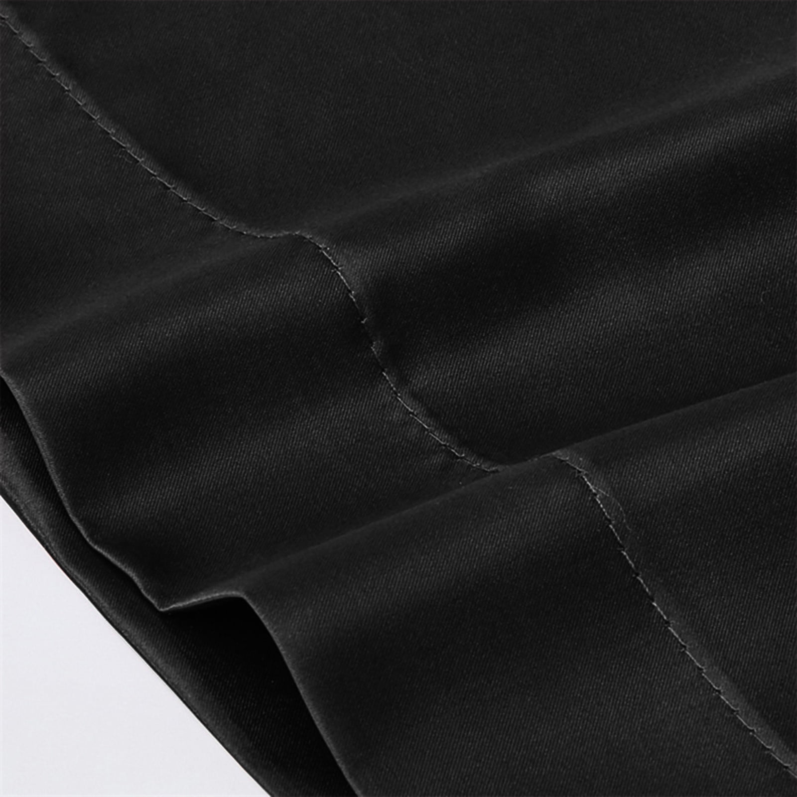 Hvmvliv Silk Pillowcase Satin Pillowcase Pillowcases Standard Size Set of 2 Luxury and Soft Satin Pillowcovers 2 Pack (20x30 Inches) Black