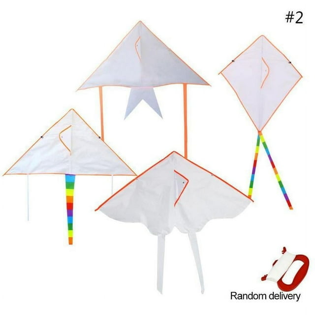 Cometas en blanco para niños, cometas para pintar al aire libre, cometas de animales C7D8 T9E5 B1A1 + kite μ жх