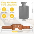 thumbnail image 2 of Hot Water Bottle 1L Hot Water Bag  with Waist Cover Wearable - Hot Compress  Pain Relief  Heat Therapy  Durable Hot Water Bag, 2 of 8