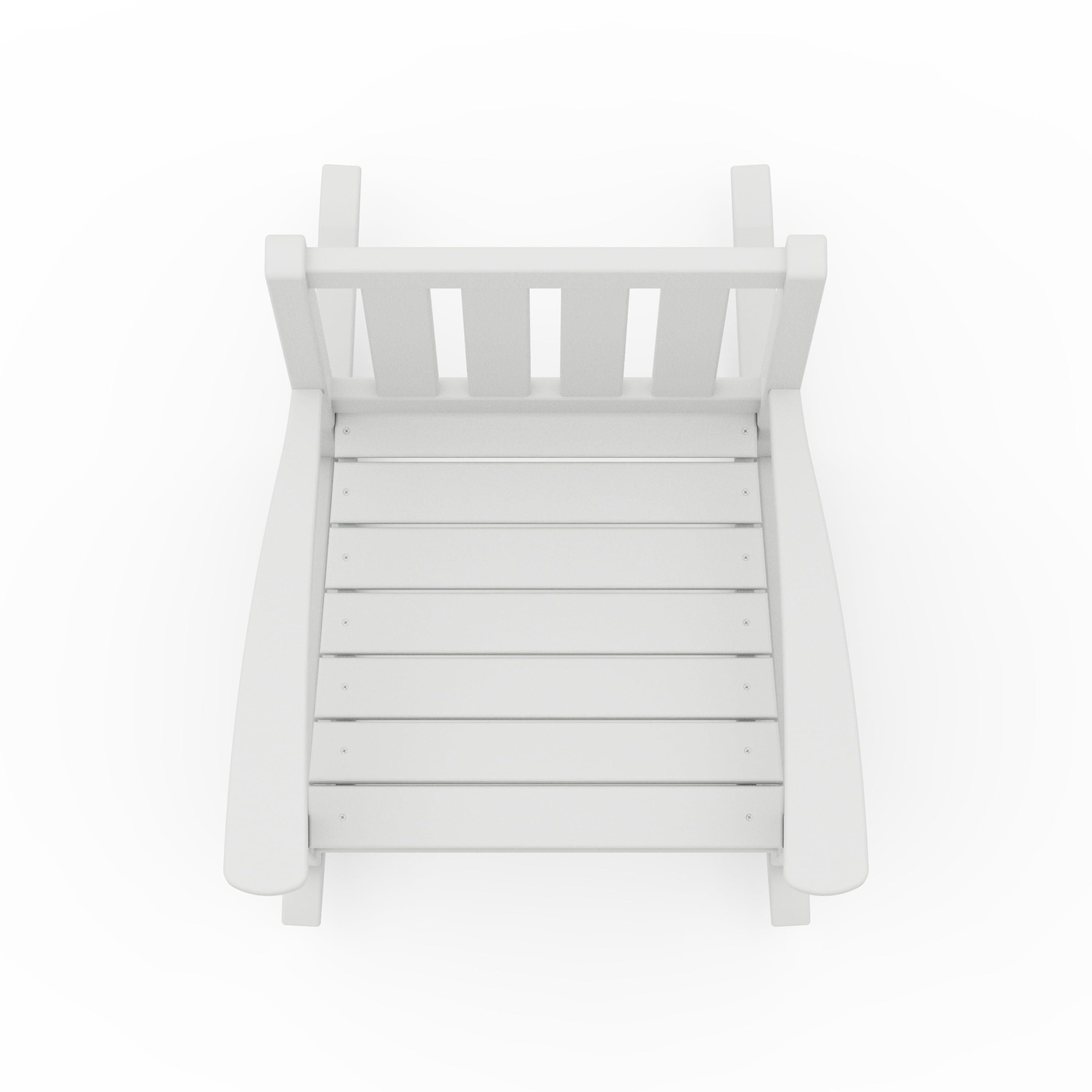 Better Homes & Gardens by POLYWOOD Southlake Outdoor Rocking Chair, All-Weather HDPE, Patio Seat, White