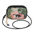 thumbnail image 2 of FORMRS Mini Crossbody Bag for Women Adjustable Rope Shoulder Casual Phone Purse, Pink Sleeping Cat, 2 of 7