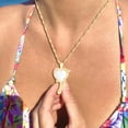 thumbnail image 5 of tegongse Vintage Mirrored Pendant Necklace Long Chain for Women Princess Choker Clavicle Chain Wedding Party Jewelry Birthday, 5 of 19
