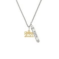 thumbnail image 2 of Delight Jewelry Goldtone Class of 2021 Silvertone Believe Faith Prayer Hope Bar Charm Necklace, 23", 2 of 4