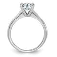 thumbnail image 2 of 14k White Gold 6.5mm ROUND G , H , I Moissanite Solitaire Engagement Ring Size 6 (1 cttw.), 2 of 4