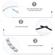 thumbnail image 3 of unbranded 1Set White Pet Pearls Collar with Ribbon Bow Adjustable Jewelry Clasp Durable Material, 3 of 6
