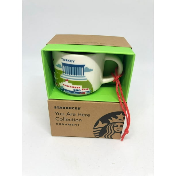 Starbucks Coffee You Are Here Turkey Ceramic Ornament Espresso Mug New