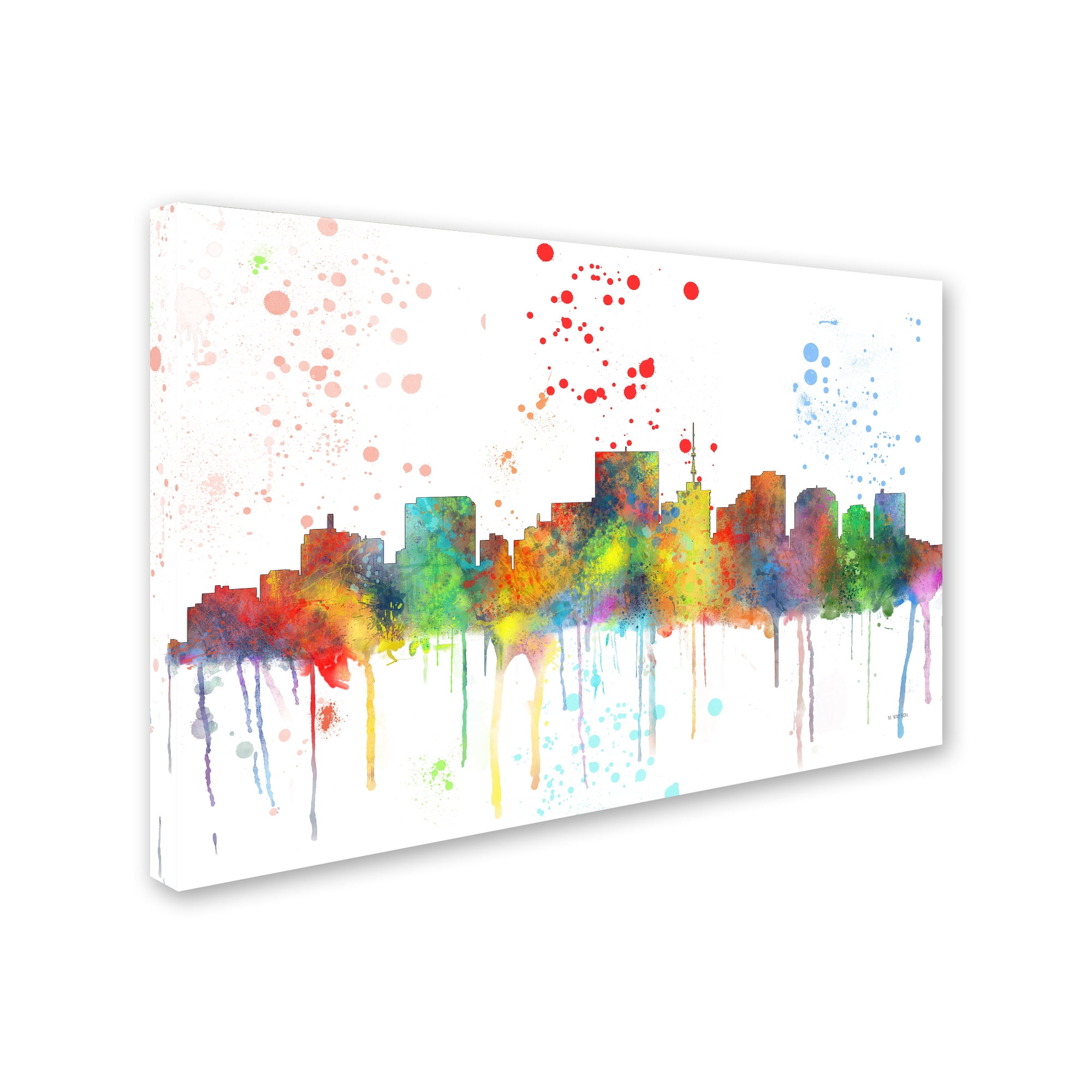 Trademark Fine Art "Richmond Virginia Skyline Mclr-1" Canvas Art by Marlene Watson