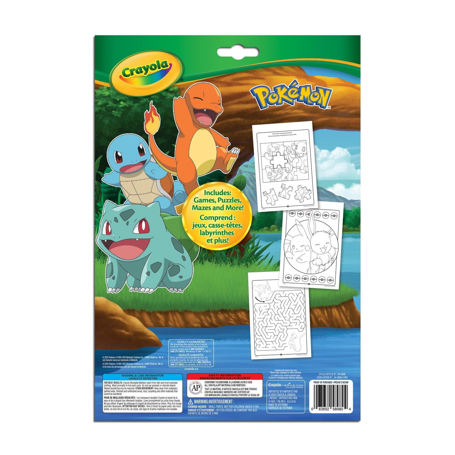 Crayola Colouring & Activity Book, Pokémon