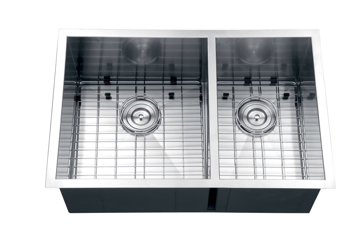 Ruvati Nesta 29 L X 19 W Double Basin Undermount Kitchen Sink Walmart Com Walmart Com