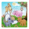 thumbnail image 1 of Rompecabezas de madera de 20 piezas para niños, juguete de dinosaurio de dibujos animados, juego de rompecabezas de madera para bebés, juguetes educativos tempranos para niños, 1 of 4