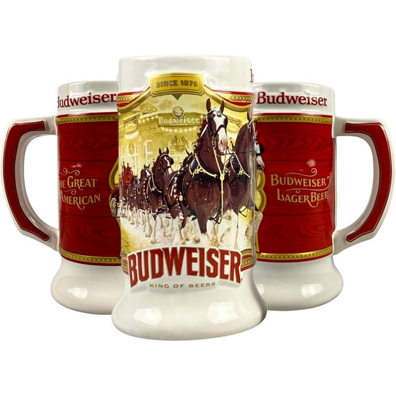 Budweiser Limited-Edition 2024 Holiday Stein Ceramic Stein Beer Glasses