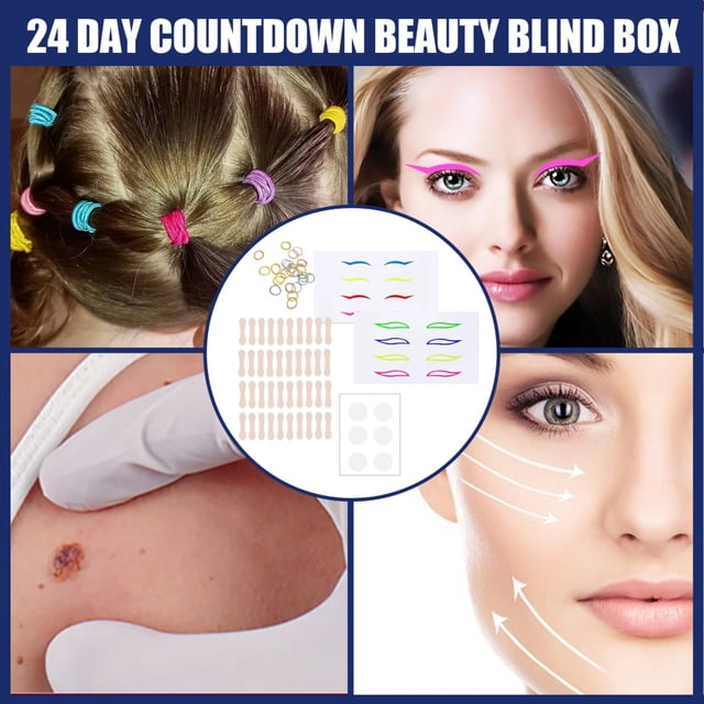 Christmas Beauty Gift Box Christmas Advent Calendar Beauty Blind Box Including Nail Sticker And Face Cream Great Christmas Gift For Family ANGGREK Otros