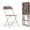 Brown, variant on Plastic Folding Chair Set, 650 Lb Load Capacity, Lightweight Comfortable Activity Chair For Outdoor And Home Use