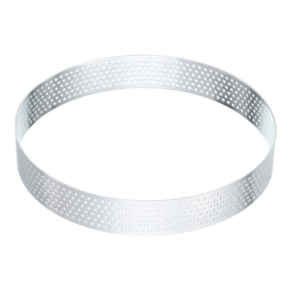 Unique Bargains Stainless Steel Cake Rings 5.5" Round Perforated Metal Circle Baking Dessert Mousse Cake Ring Non Stick