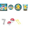 Pokemon Party Supplies Party Pack For 32 With Silver #7 Balloon