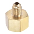 thumbnail image 3 of Unique Bargains 1/4 SAE Flare Male 1/2 SAE Female Thread Tubing Brass Pipe Fitting, 3 of 4