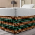thumbnail image 1 of Vegetable Bed Skirt, Horizontal Carrots Healthy Diet Food Fresh and Botanical, Elastic Bedskirt Dust Ruffle Wrap Around for Bedding Decor, 4 Sizes, Dark Brown Jade Green, by Ambesonne, 1 of 2