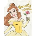 thumbnail image 4 of Disney Princess Belle Tank Top and French Terry Shorts Outfit Set Toddler to Big Kid, 4 of 5