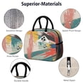 thumbnail image 4 of Reusable Thermal Lunch Bag Lunch Box for Women Men,abstract Geometry Colorful89 (1) Cooler Bag Small Leakproof Beach Picnic Cooler Tote Bag with for Work Picnic Camping, 4 of 7