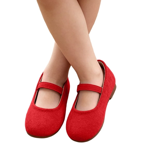Toddler Girls Princess Shoes Girls Cute Solid Leisure Nonslip Soft Shoes
