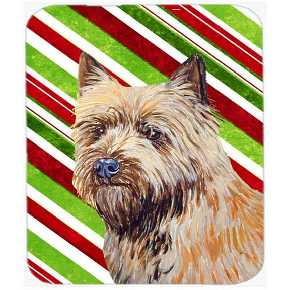 Carolines Treasures  Cairn Terrier Candy Cane Holiday Christmas Mouse Pad